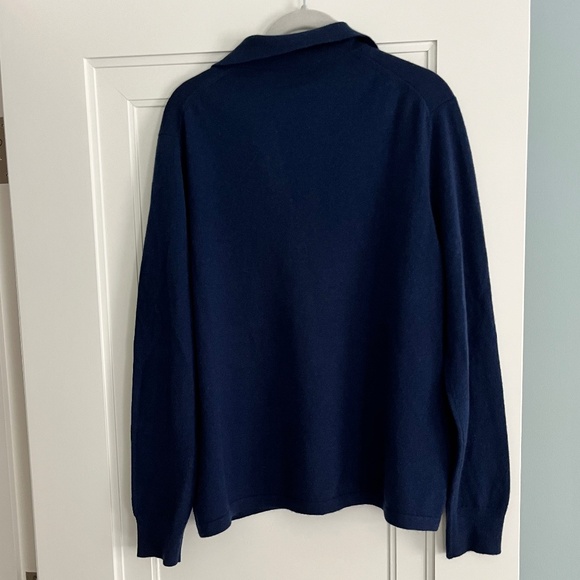 J.McLaughlin Cashmere Alyce Johnny Collar Sweater, Size XL - Picture 2 of 5